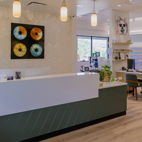 The front desk at Elevation Vision